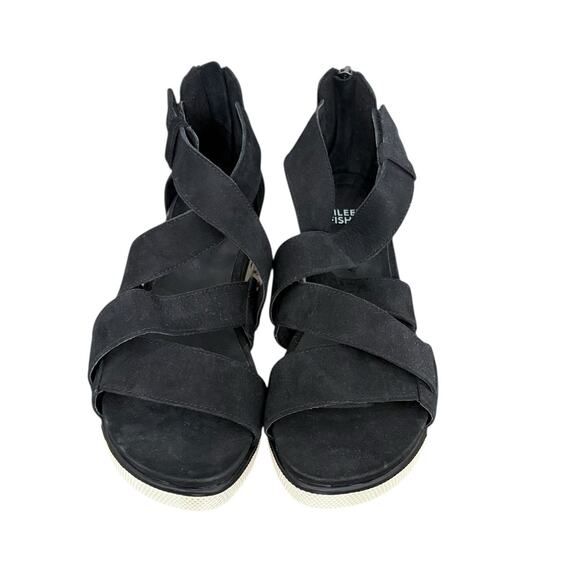 Eileen Fisher Woman's Sally Wedge Sporty Sandal in Black - Size 6 - Picture 5 of 9